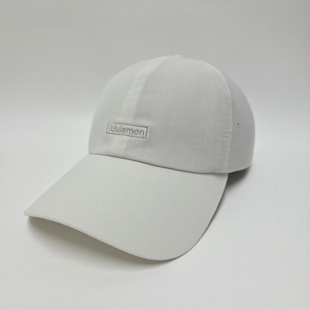 Lululemon Baller Hat Soft Embroidered Strapback Raw Linen Womens Adjustable